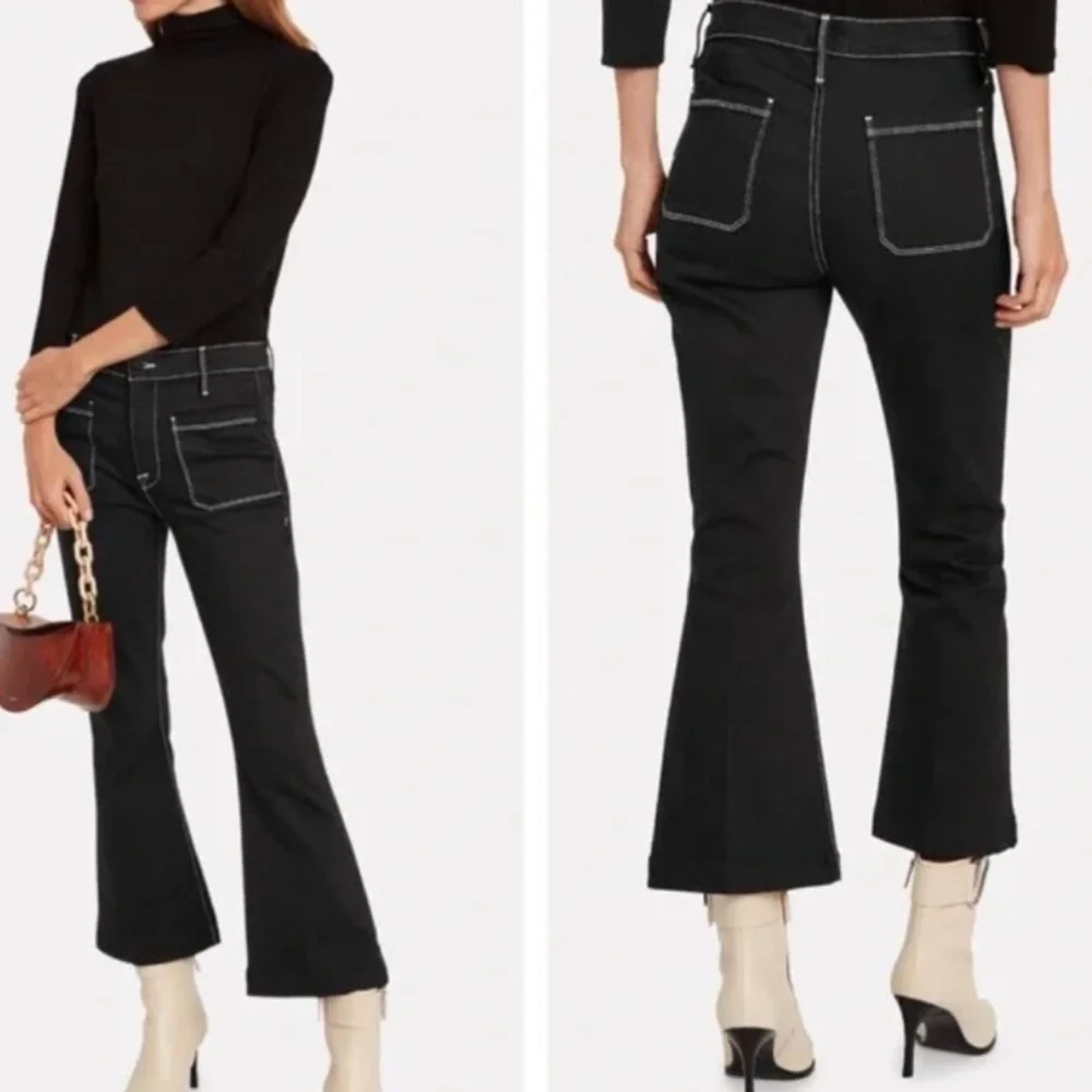 Frame Le Bardot crop flare jeans 25 - Picture 5 of 14